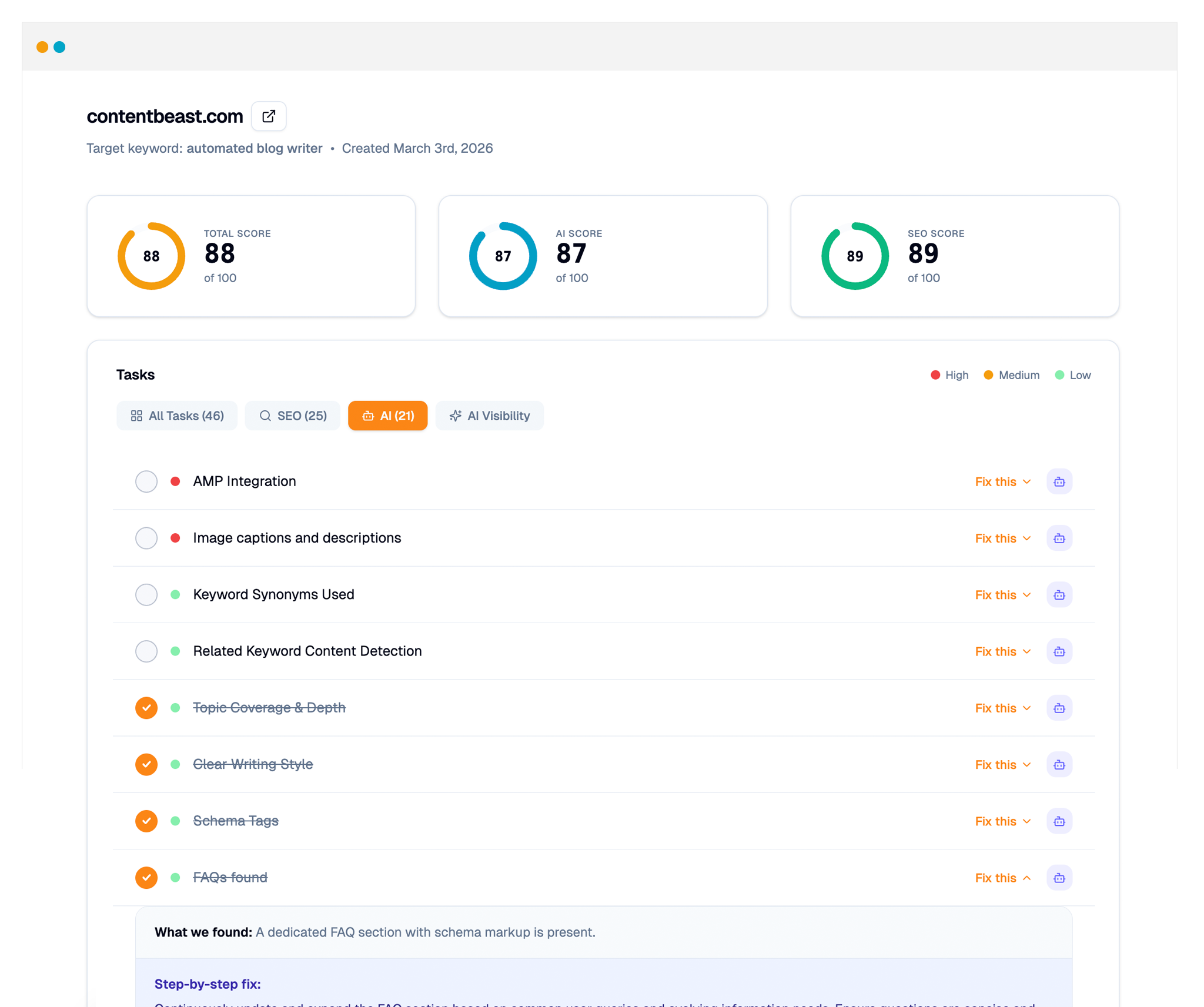 free ai website audit tool
