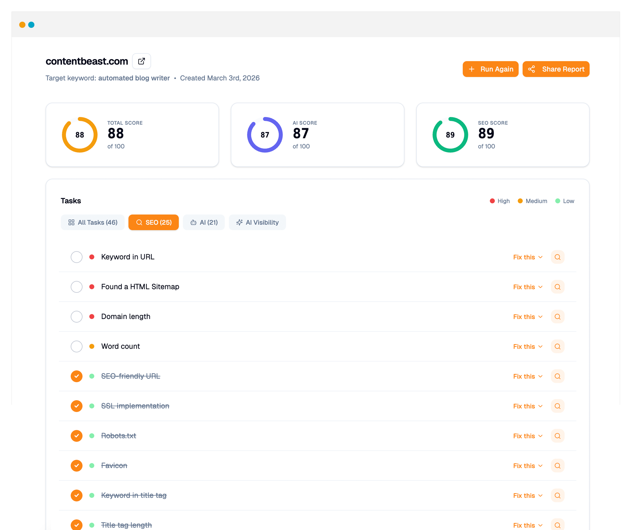 free seo website audit tool