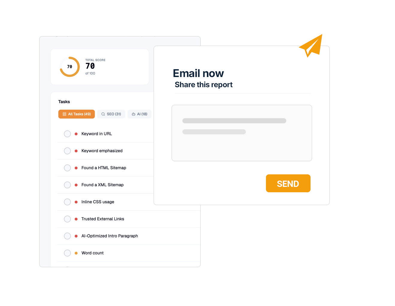 sharable website audit reports