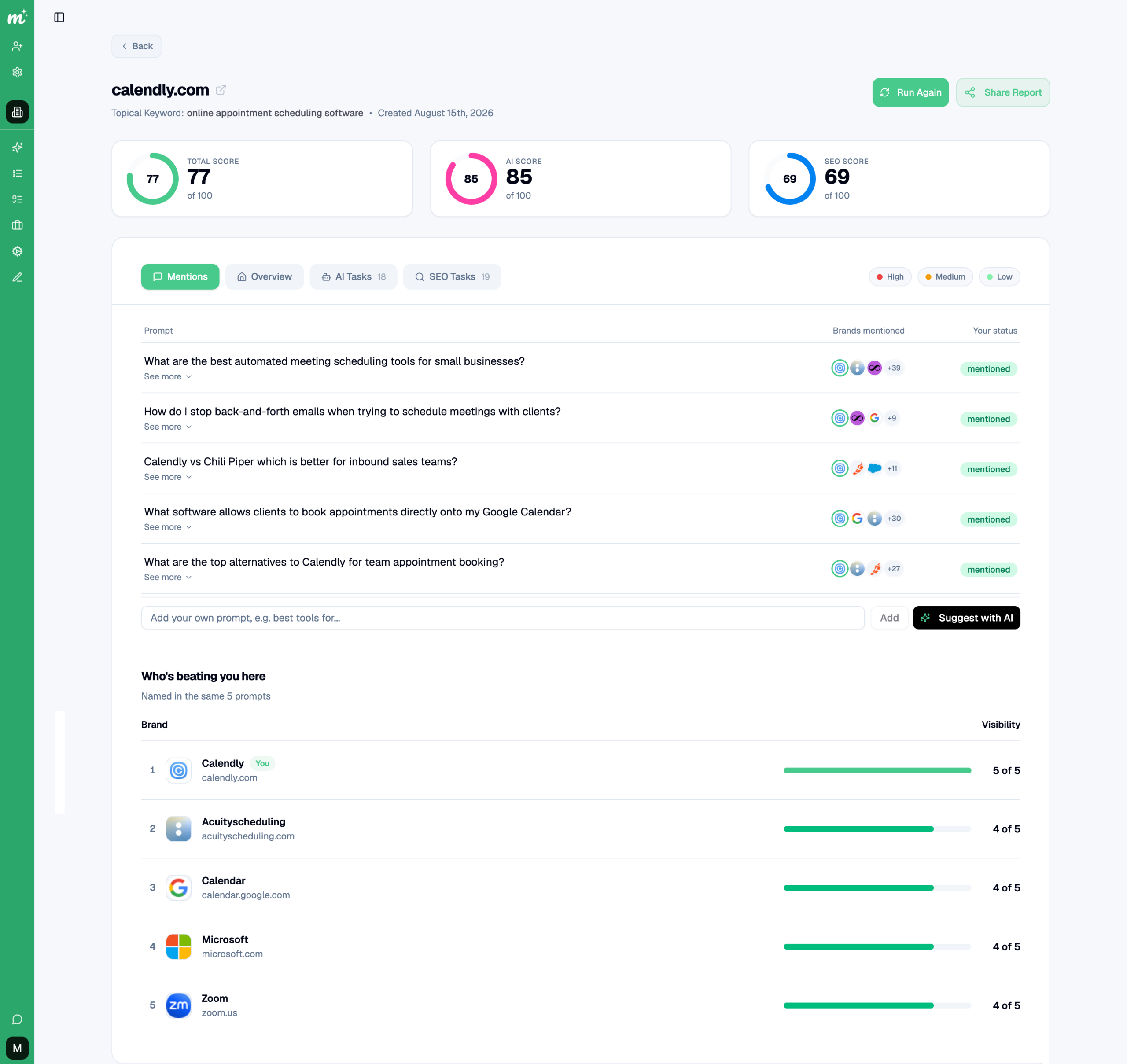 Free Ai Website Audit Tool and report